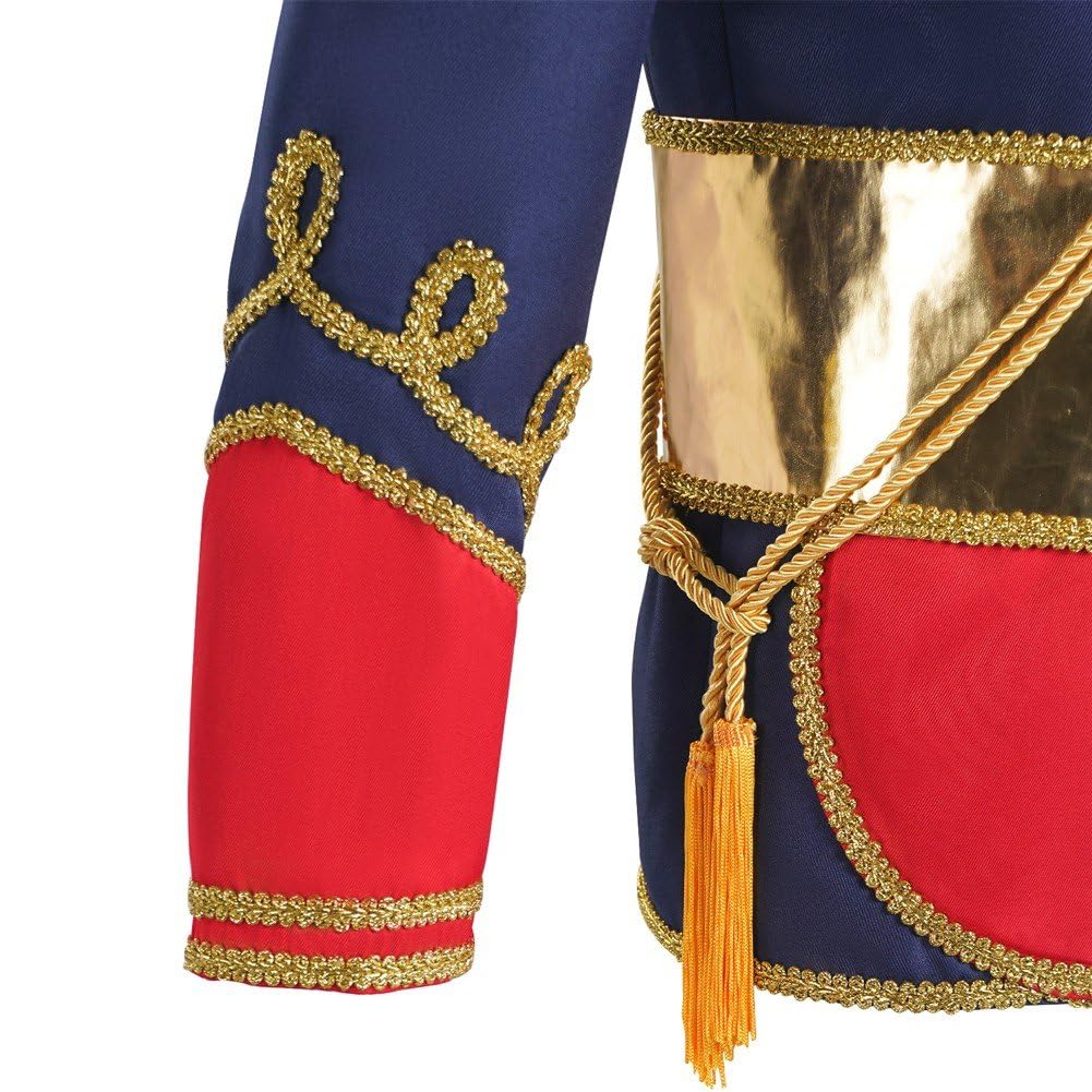 Kostium Dziadek do orzechów do Cosplay, kurtka żołnierz z kapeluszem, średniowieczna oficjalna kurtka wojskowa, mundur na świąteczny pokaz