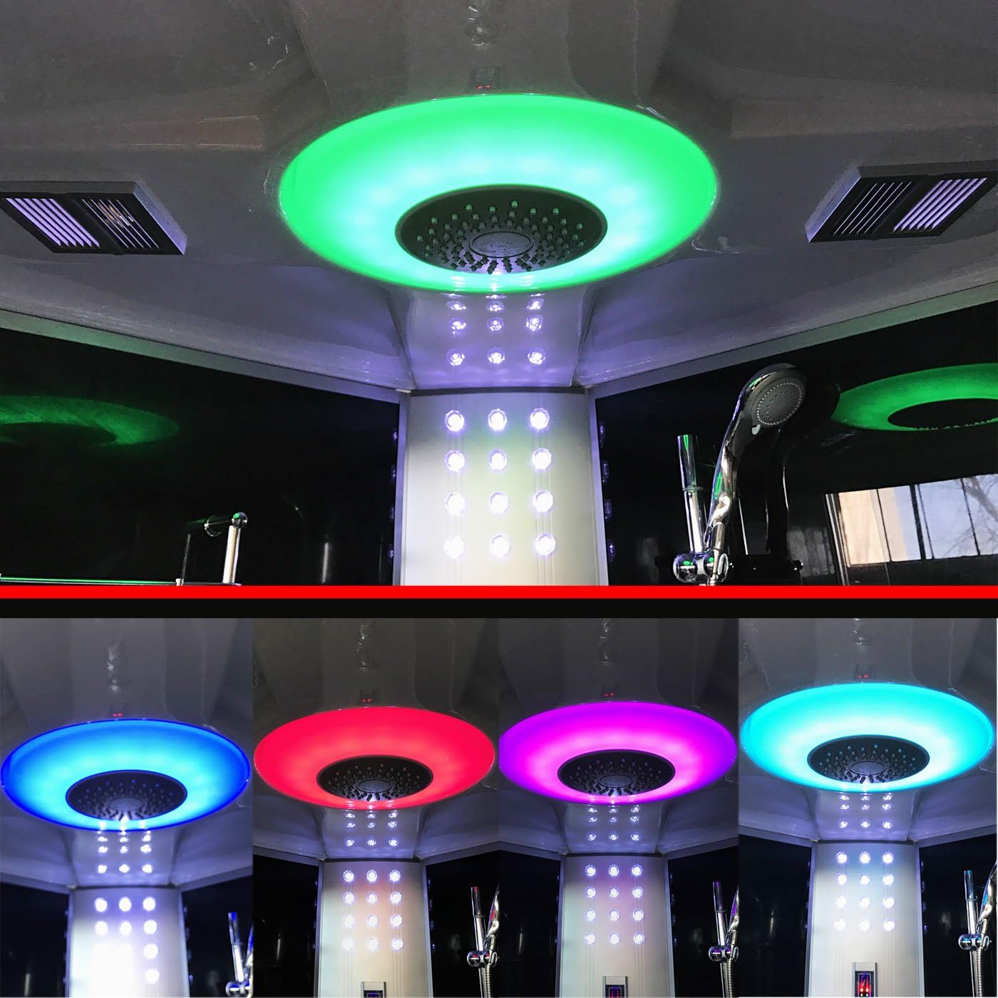 Whirlpool Bathtub and Shower Hydrotherapy MILAN 51 with Heater Hot Tub