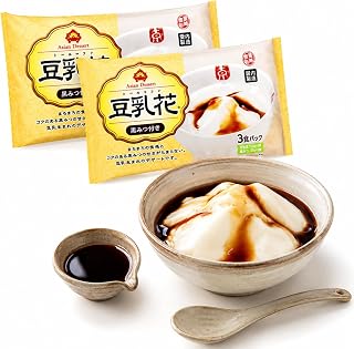 【饱满口感】豆乳花 6餐量(3餐×2)附黑蜜 台湾甜品 低调甜点 健康零食 常温保存OK