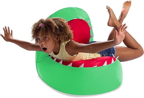 Miniatura 4 de Posh Creations Silla de animales de peluche para niños, organizador de juguetes, funda grande de 30 pulgadas, puf para niños, tiburón verde tiburón