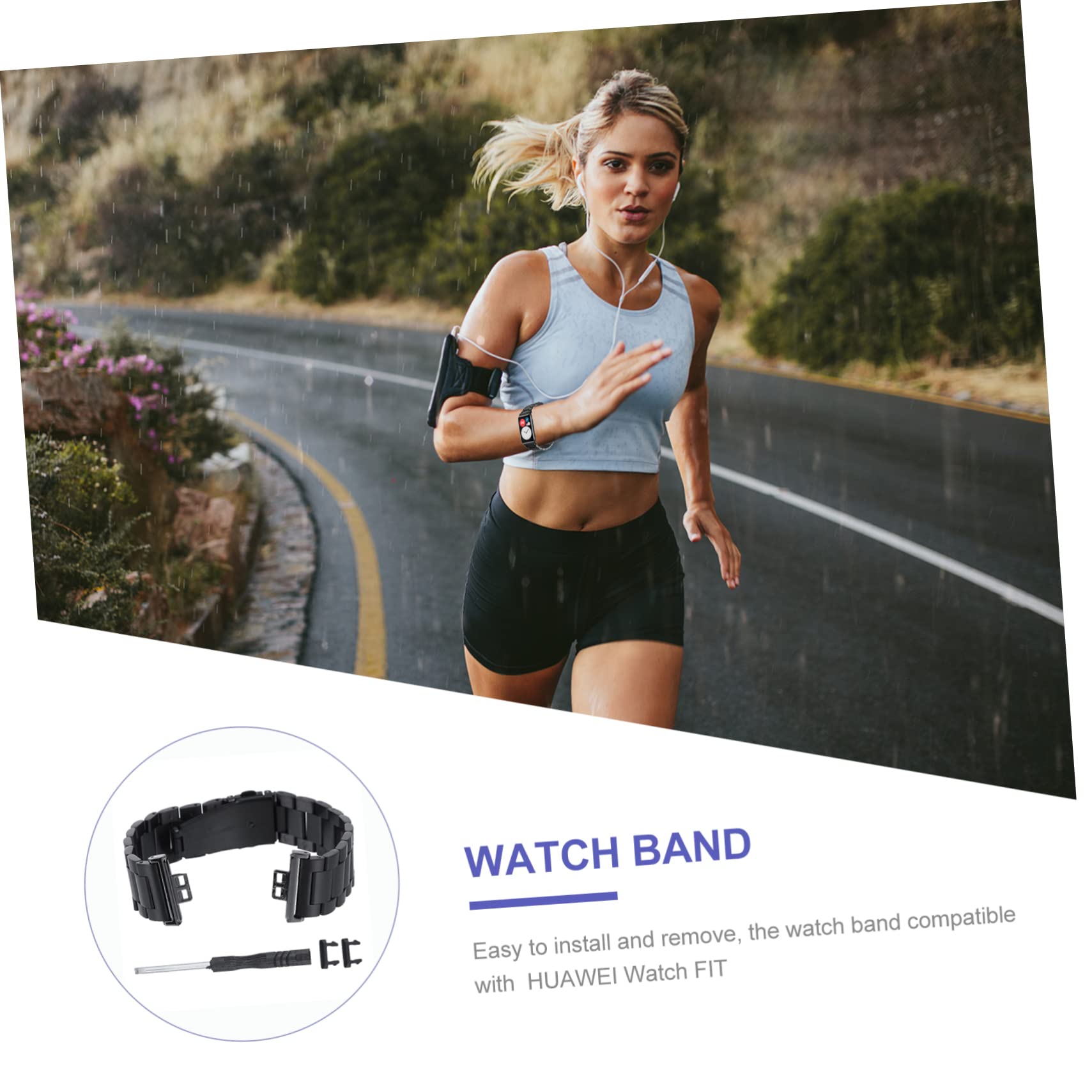 HOMSFOU 2St Gurt betrachten dekoratives Uhrenarmband correa para hombre Passband ansehen uhrenarmbänder Uhrengürtel Dekorband intelligent Zubehör dekorativer Gürtel Mann Rostfreier Stahl