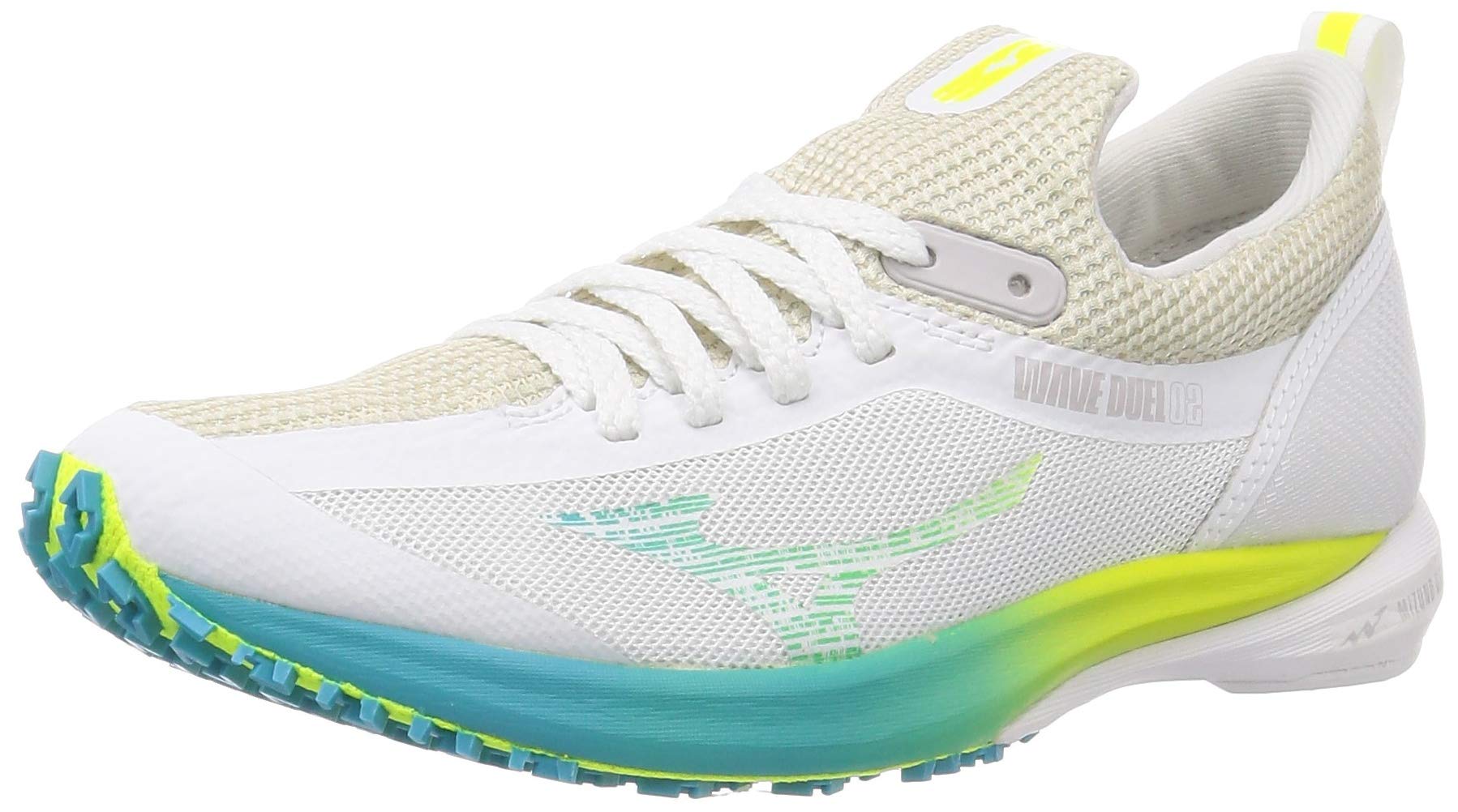 [ミズノ] ランニングシューズ ウエーブデュエル2 レディース ホワイト×グレー×イエロー 22.5 cm 2E Amazon | [ミズノ] ランニングシューズ ウエーブデュエル2 レディース