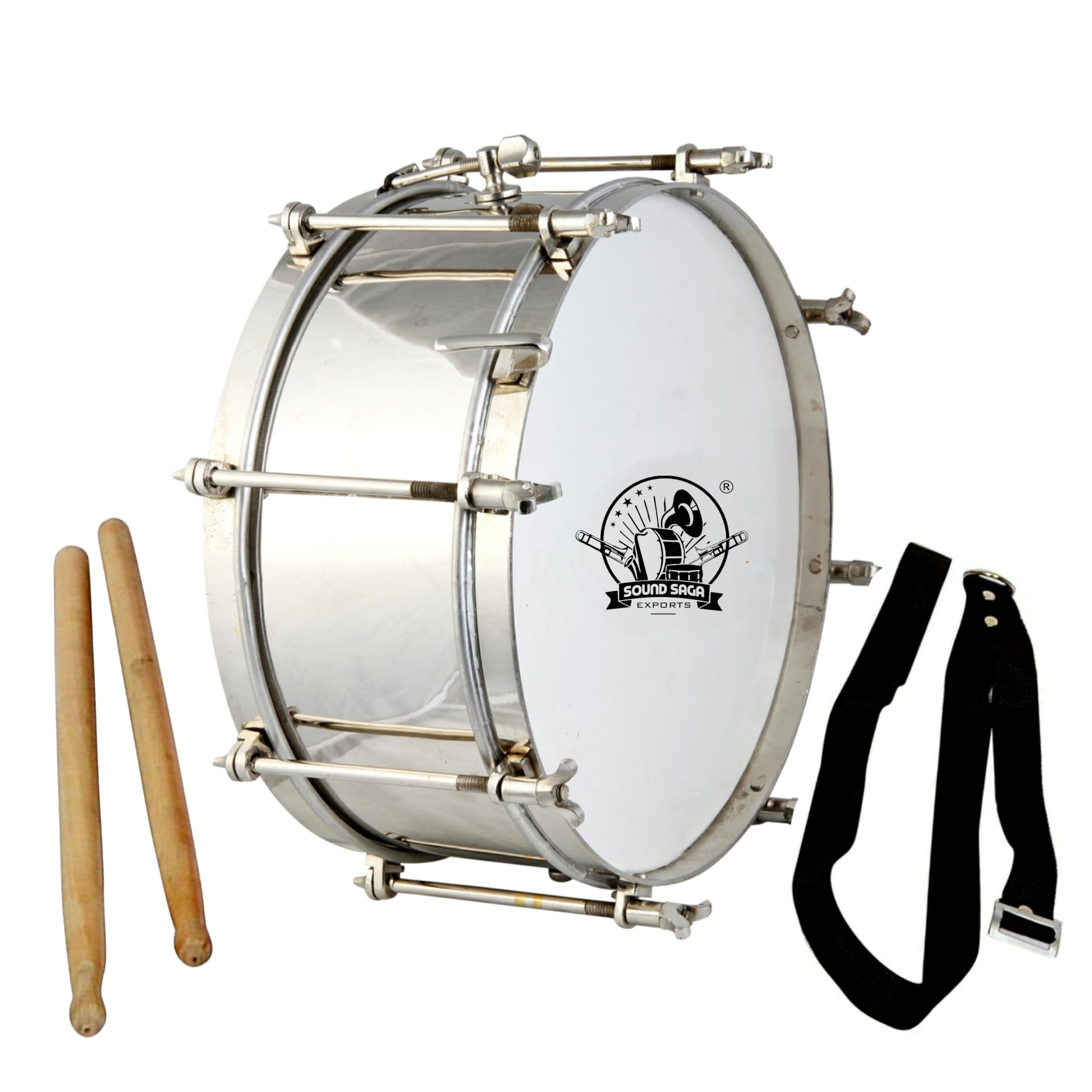 SOUND SAGA® Heavy Fitting ARMY MODULE Drum's (12'' BRASS)