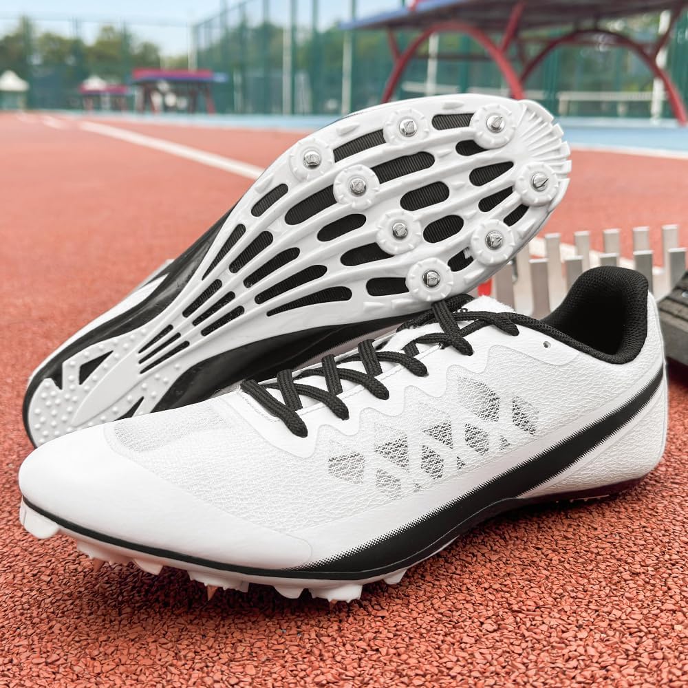 Mens Track and Field Shoes Women Kids Professional Spikes Racing Sneakers Girls Light Weight Running Nail Spikes Shoes Boys