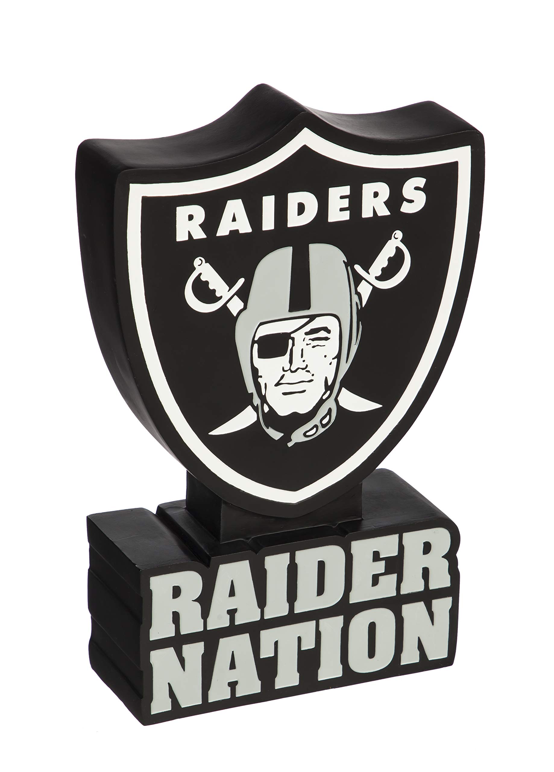 Team Sports America NFL Oakland Raiders Fun Colorful Mascot Statue 12 Inches Tall