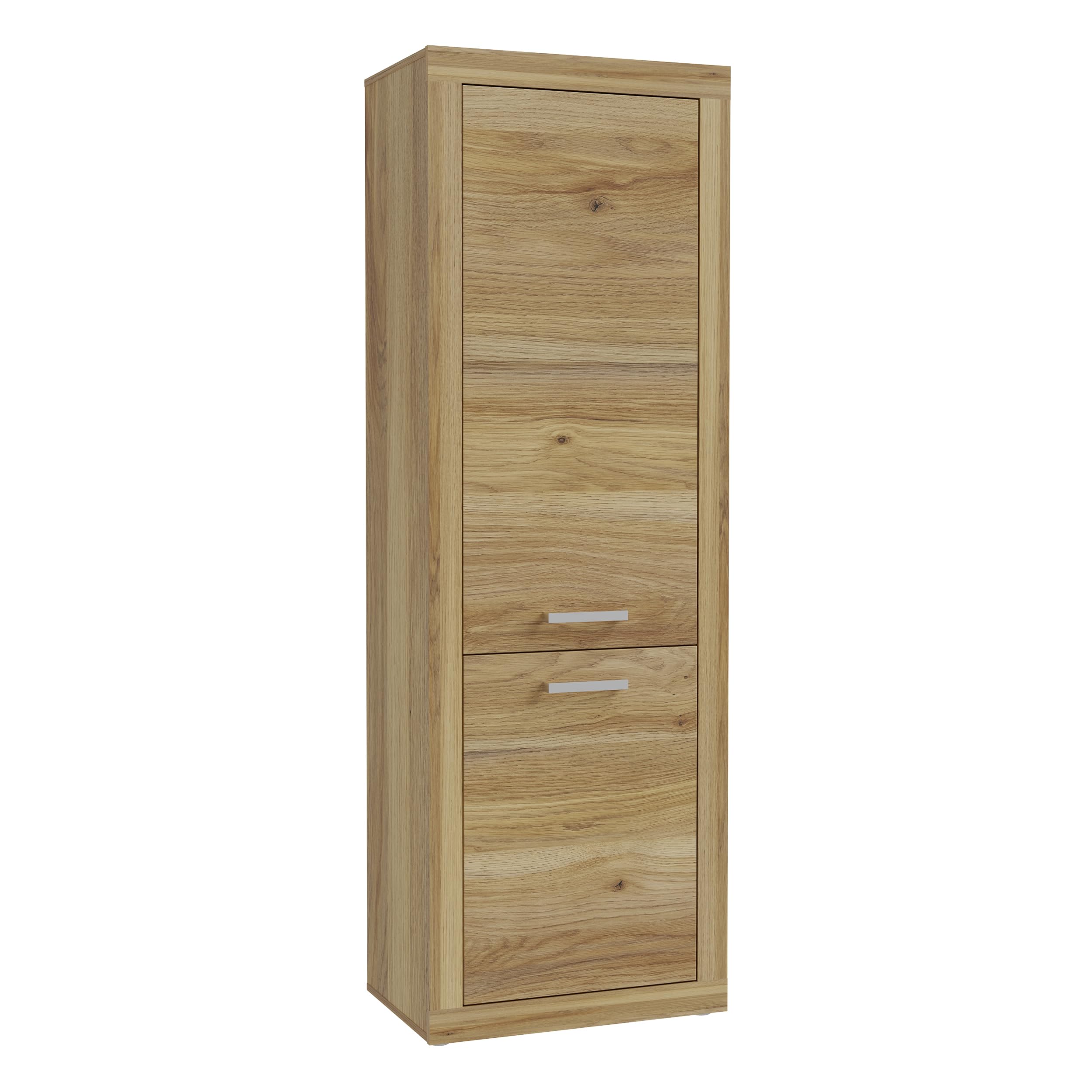 Forte BACCIO Schrank 60 70, moderner Schrank für Wohn-/Esszimmer, 2-türig, Holzwerkstoff, Mauvella Eiche Holzdekor, 63,4 cm breit x 190,7 cm hoch x 41 cm tief
