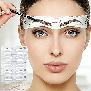 Kit de plantillas para cejas, 2 plantillas re...