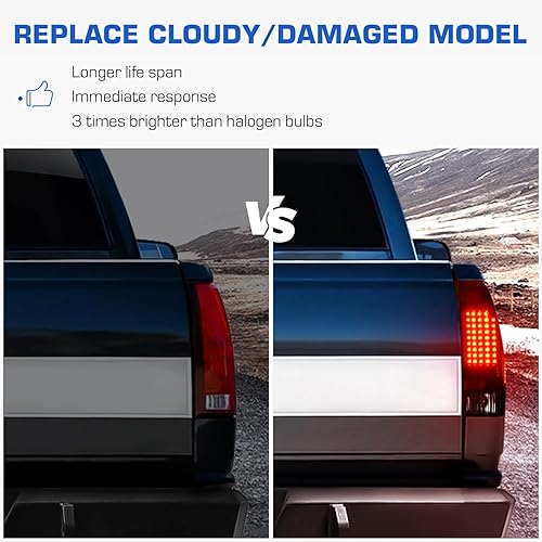 Miniatura 3 de Conjunto de luces traseras LED para Ford F150 1997-2004, para F250 Light Duty 1997-1999, para F250F350F450F550 Super Duty 1999-2007 (solo compatible