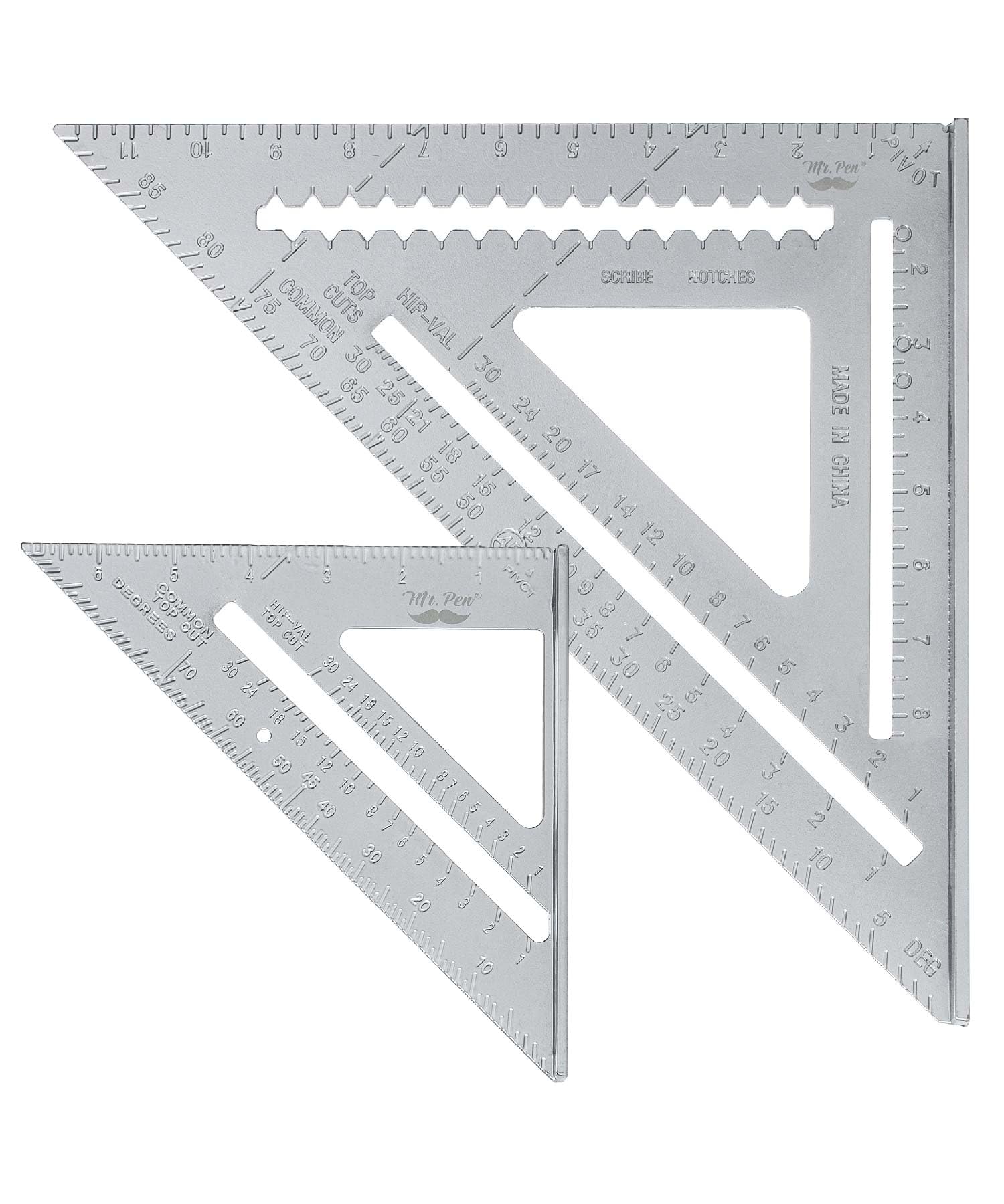 Mr. Pen Metal Square Ruler - 7 Inch -8 Mr. Pen Metal Square Ruler - 7 Inch -8
