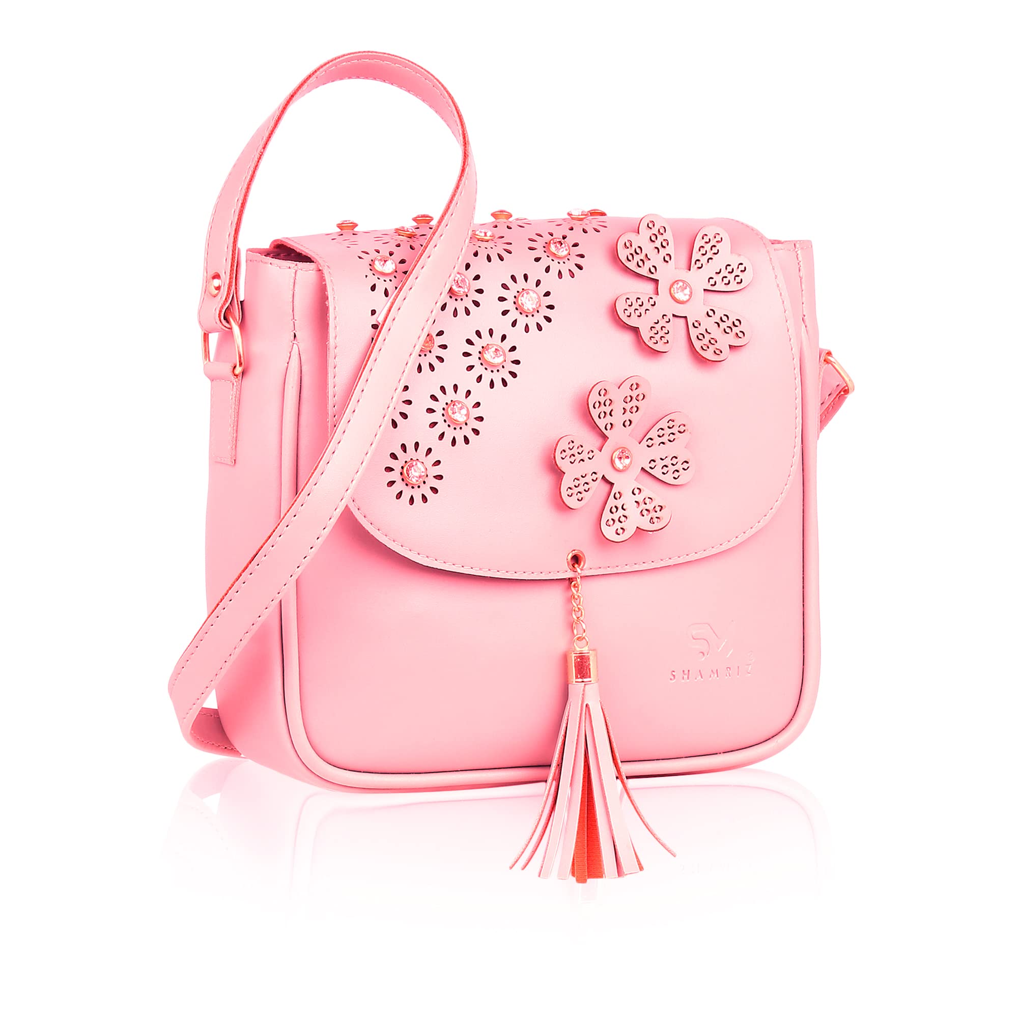 SHAMRIZ Women and Girls SLing Bag (Pink)