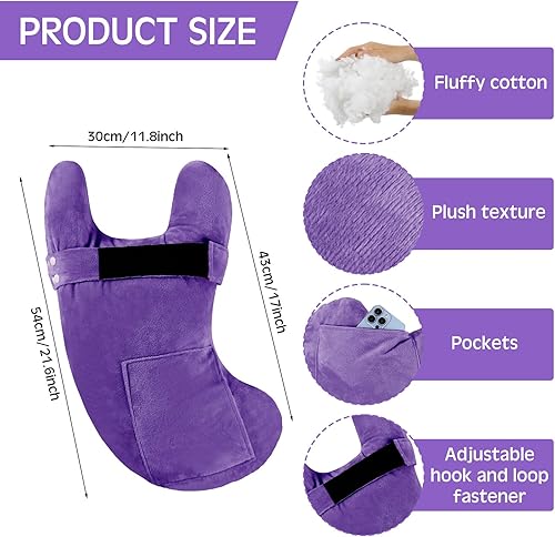 Miniatura 4 de TrelaCo Almohada para aliviar el dolor de hombro ajustable para alivio de la presión del brazo del hombro (violeta)