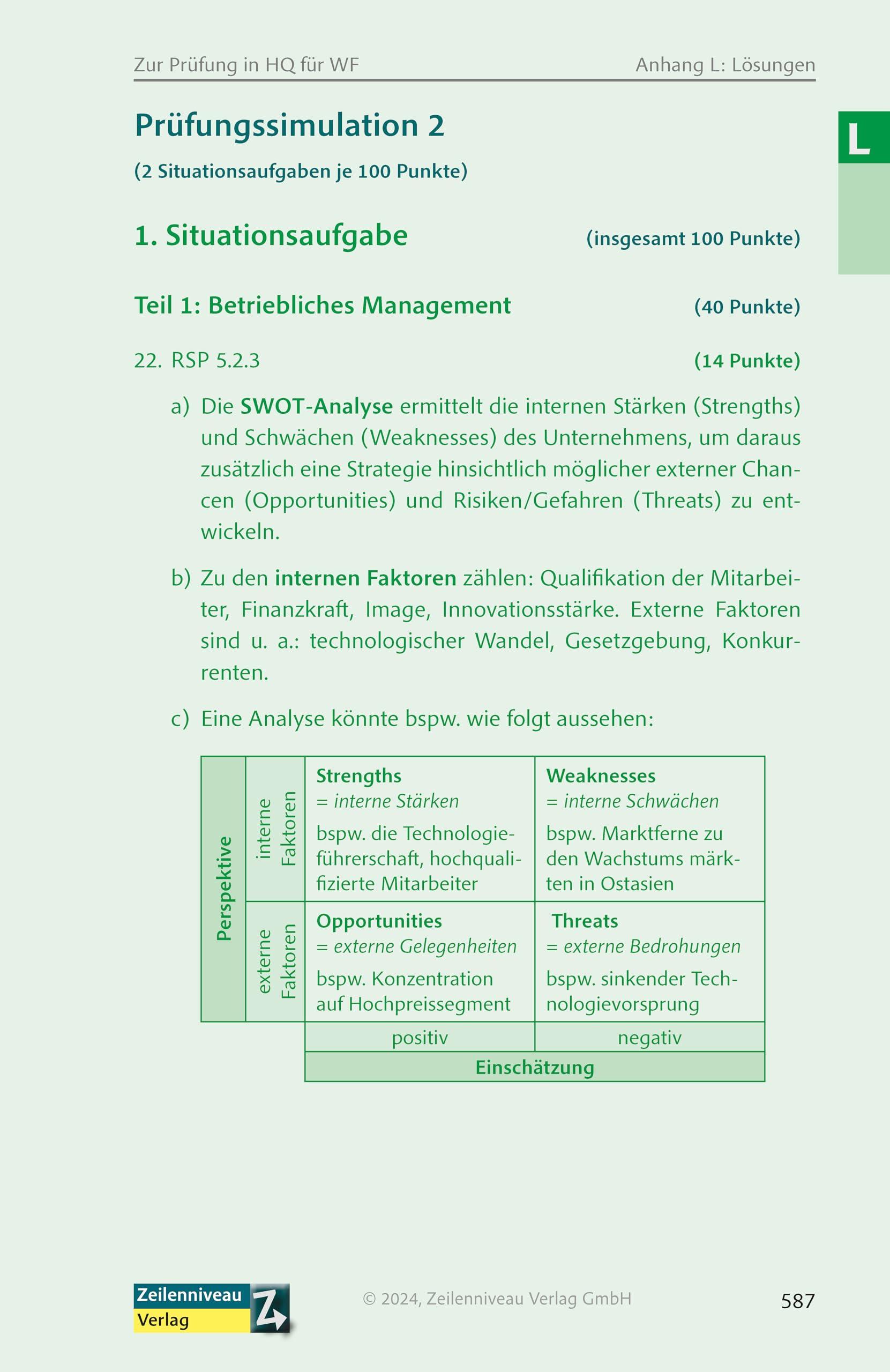 Zur Prüfung vorbereiten in Handlungsspezifische Qualifikationen für Wirtschaftsfachwirte