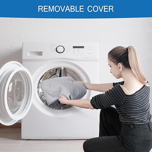 Miniatura 7 de Cubrecolchón de espuma viscoelástica de 3 pulgadas de grosor, almohadilla de dormir portátil con funda impermeable, alfombrilla de colchón portátil