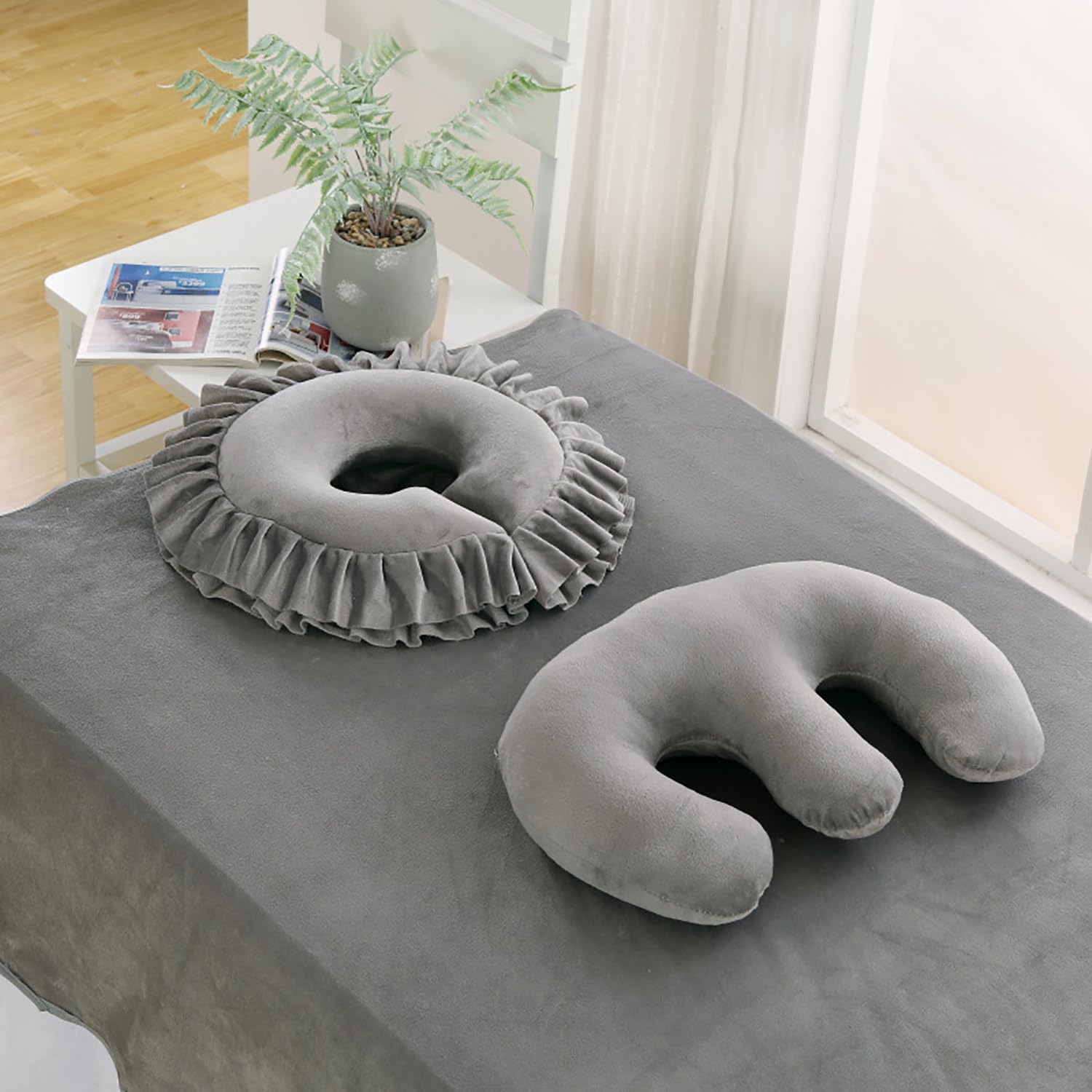 Beauty Salon Breast Pillow and Facial Pillow, Face Cushion for Massage Table, Feminine Bolster Breast Pillow Face Cradle Rest Pillow, Massage Face Cradle Rest Pillow for SPA Salon