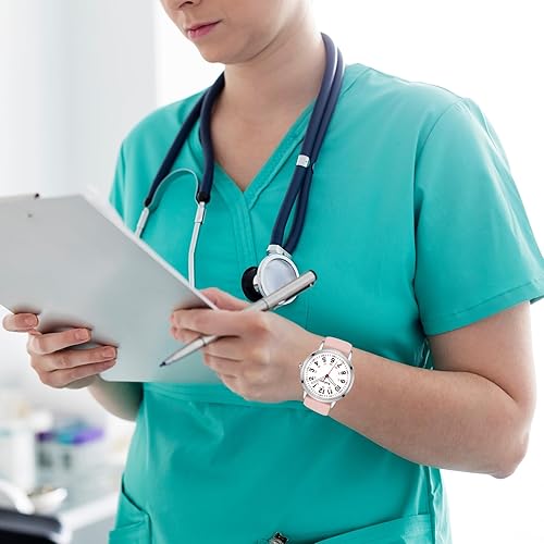 Miniatura 6 de Reloj de enfermera para enfermeras, estudiantes de enfermería, profesionales médicos, médicos, con variedad de colores, segunda mano y 24 horas,