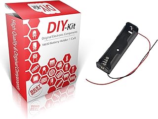 حامل بطارية بخلية واحدة من دي اي واي كيت، موديل 18650