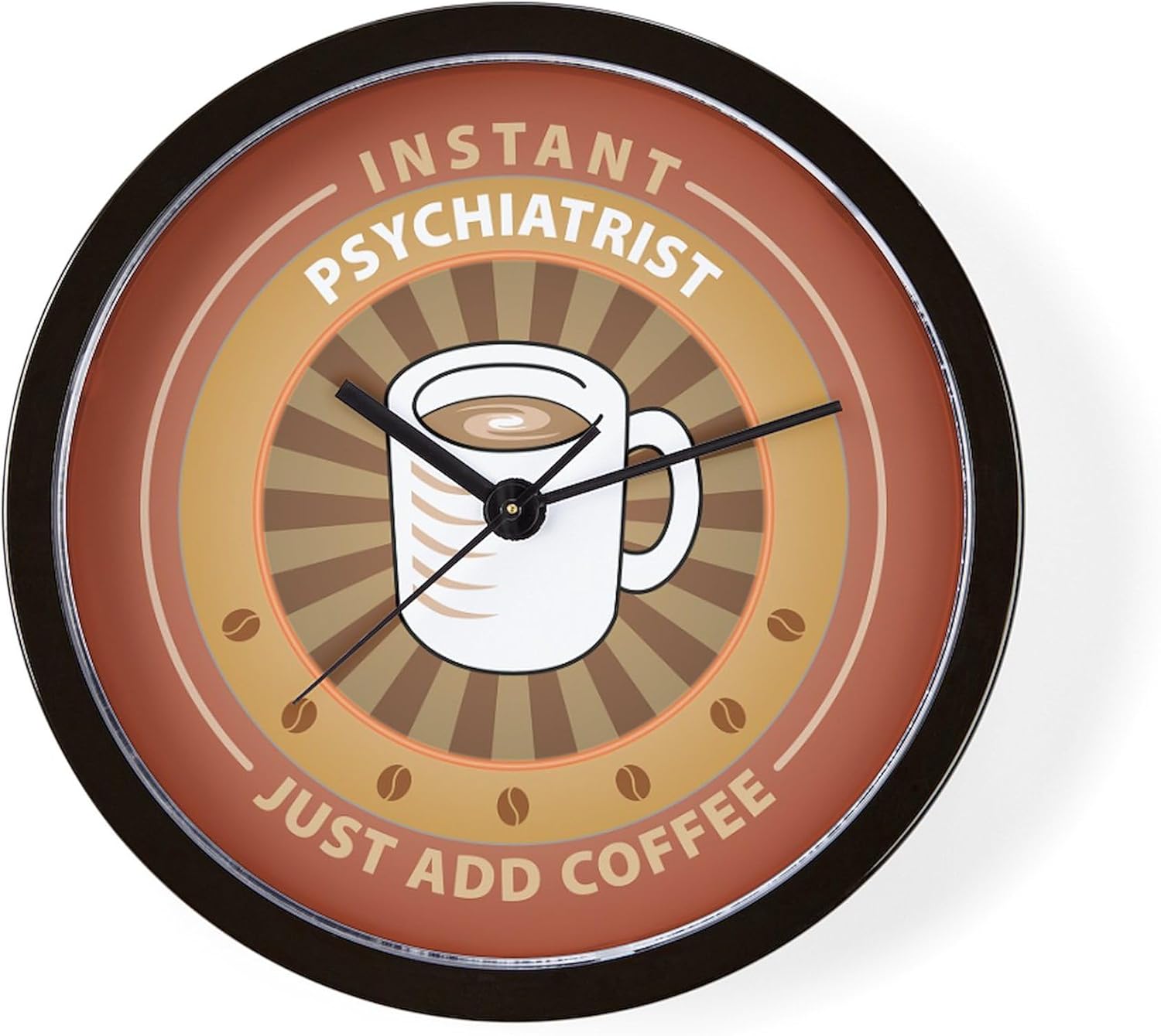 CafePress Instant Psychiatrist 10" Wall Clock for Livingroom, Kitchen, or Office