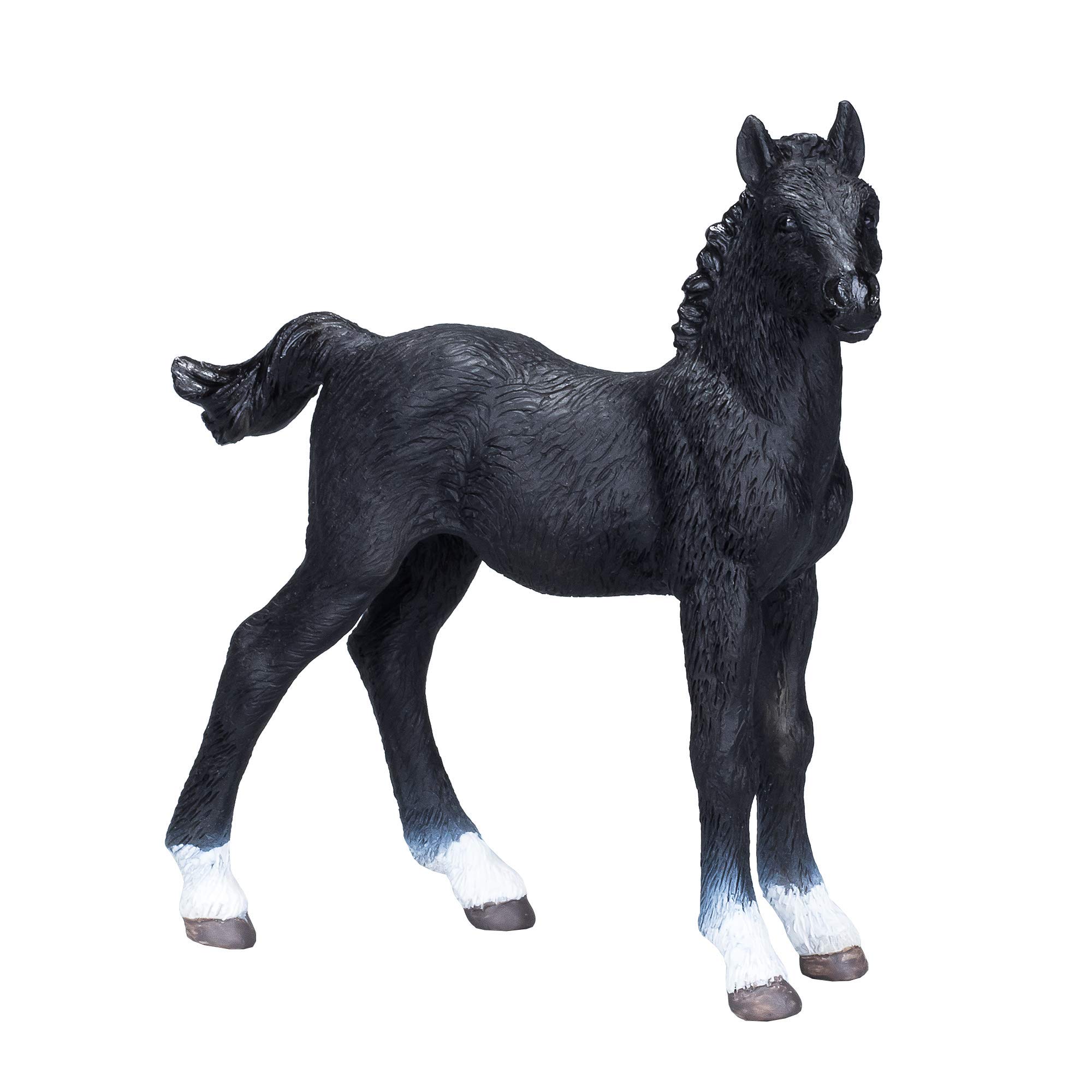 MOJO Hanoverian Horse Foal Black Model Toy Figure