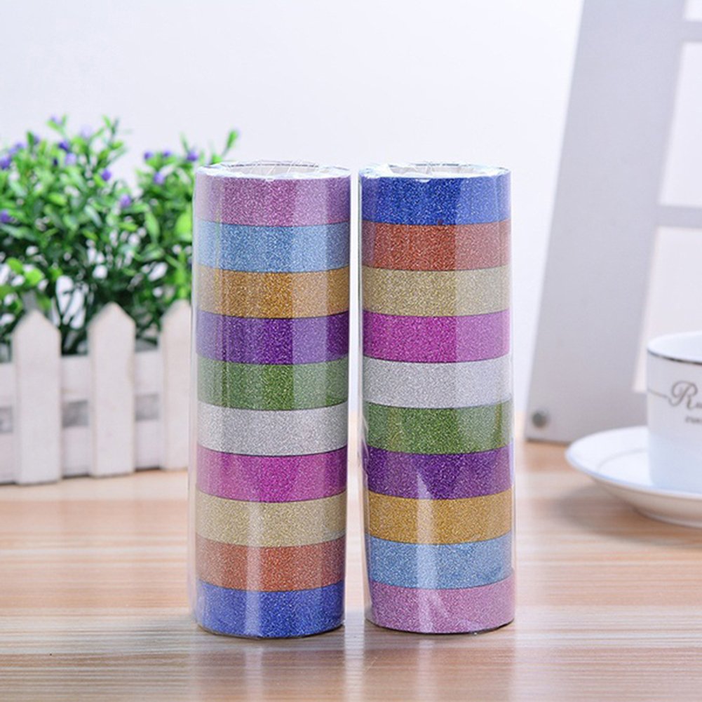 5 rotoli/scatola Set di nastri Washi in tinta una nastro adesivo decorativo per mascheratura nastro adesivo per Scrapbooking carino fornure di cancelleria per la scuola  21