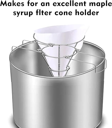 Miniatura 3 de Soporte de filtro de aceite para freidora, filtro de aceite de cocina, soporte de filtro de cono de jarabe de arce, diseño de brazo plegable y