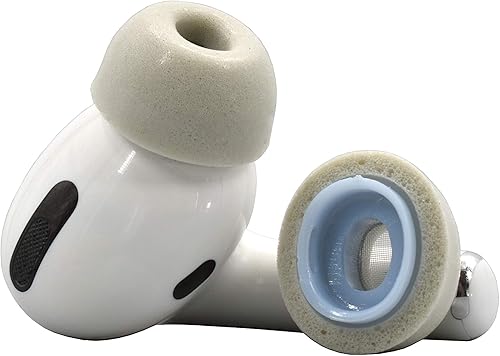 Miniatura 3 de Dekoni Audio Airpod Pro - Almohadillas de repuesto de espuma viscoelástica para Airpods Pro 2, paquete mediano de 3