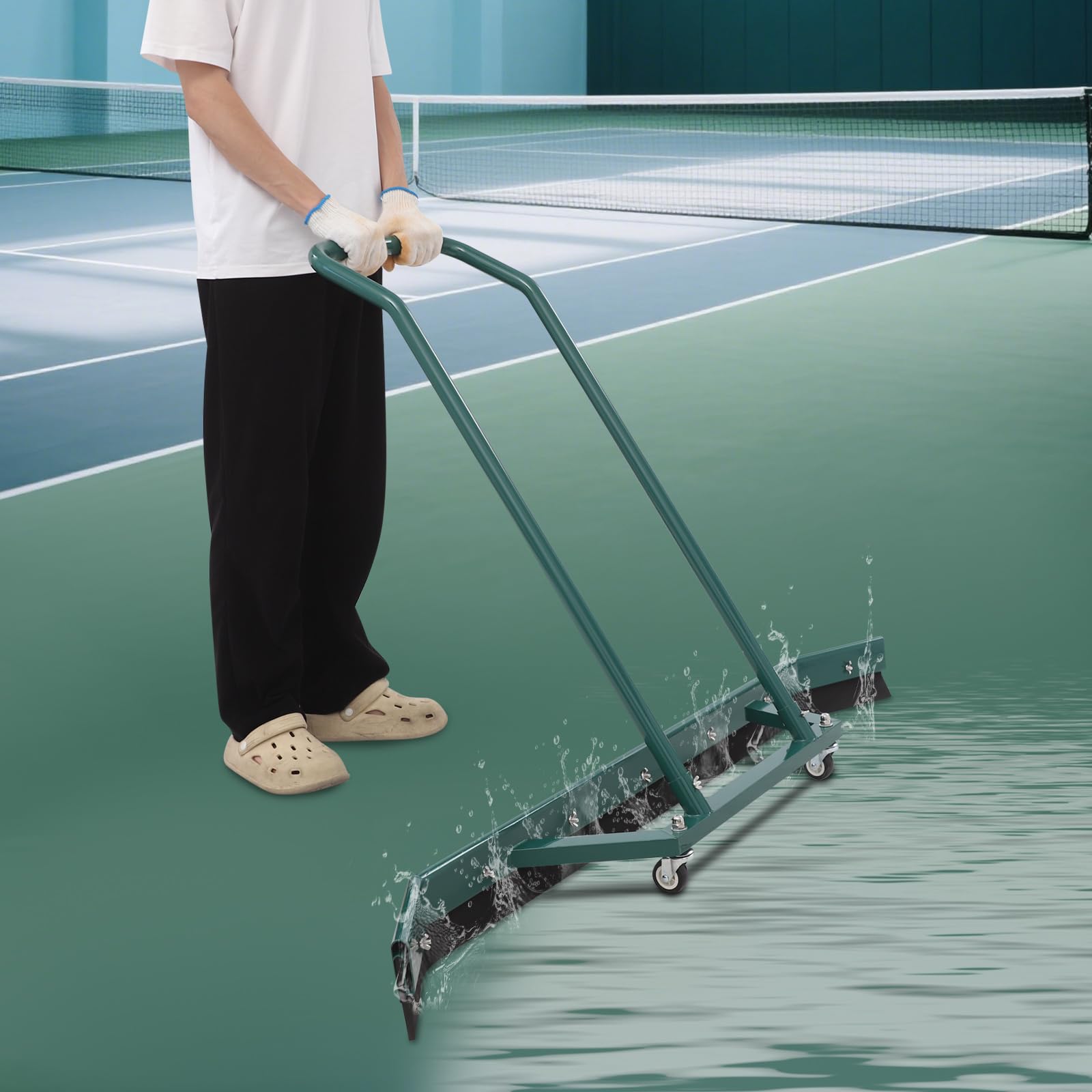 Palomas de alto rendimiento para pistas de tenis, 150 cm, rasqueta para campos deportivos, barredora de agua para parques de pelotas