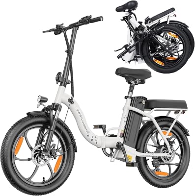 Bici Elettrica Pieghevole ，250W E-Bike da 48V 16AH 80-100KM biciclette pieghevoli elettriche，per adulti Bicicletta Elettrica con Ammortizzatore e Cambio 7 Velocità per Uomo Donna