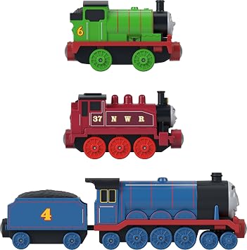 Thomas & Friends Thomas, Diesel & James Engine 3-Pack by Fisher-Price | Multipack of 3 Push-Around Engines for Preschoolers by Fisher-Price, Features Magnetic Connectors