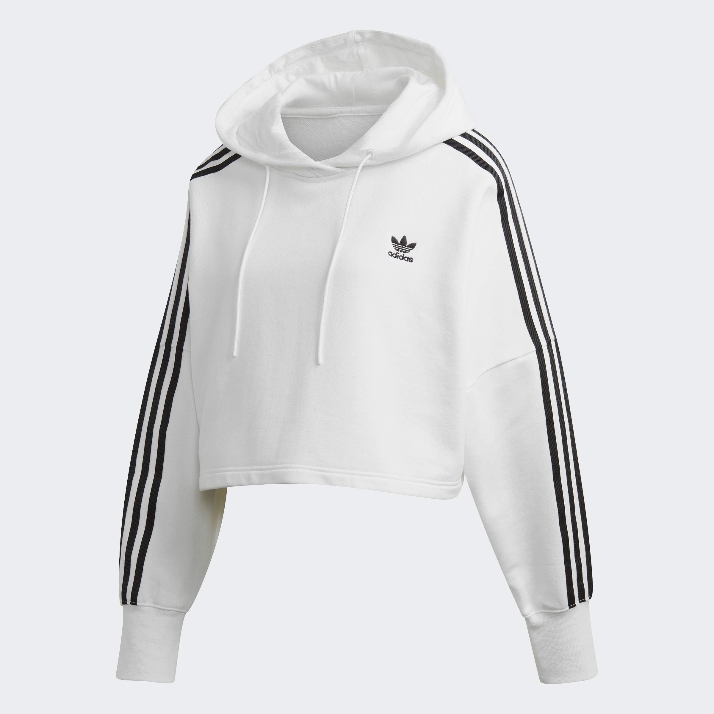 orange adidas crop hoodie