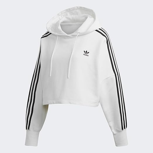 adidas Originals Women's Cropped Hooded Sweatshirt, black, X-Small at  Amazon Women's Clothing store