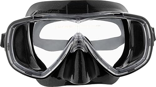 Cressi Máscara de buceo de esnórquel de una sola lente para adultos - Excelente vista | Onda: hecho en Italia