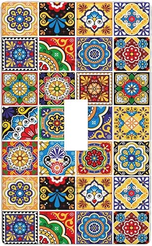 Miniatura 16 de Placas de interruptor de luz dúplex individuales y cubiertas de enchufe, placa de pared eléctrica decorativa para receptáculo, decoración de enchufe