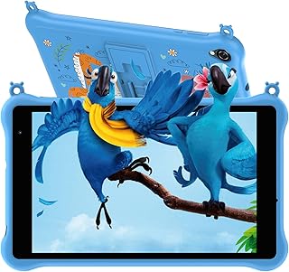 Blackview Tab5 Kids Tablet 8 inch, Android 12 Tablet for Kids, 5GB+ 64GB/ 1TB TF, 5580mAh, HD+ IPS Screen Kids Tablets with Parental Control Mode, Bluetooth, Google Play, WIFI, Kid-Proof Case(Blue)