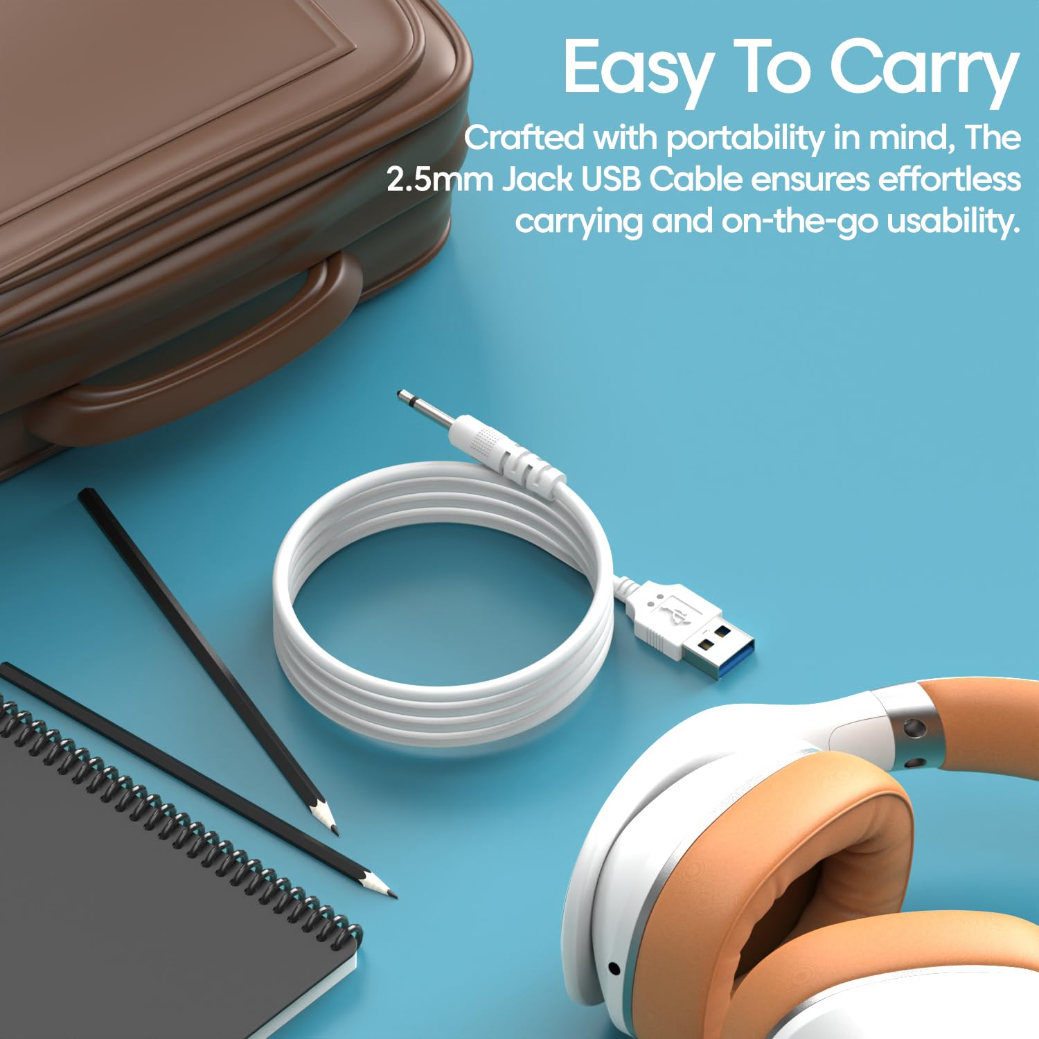 2.5mm Jack USB to DC Charging Cable | 2.5 mm from USB power cord for toys, beauty devices, massage and more. 80 cm durable charging cable (white) 2.5mm Jack USB to DC Charging Cable | 2.5 mm from USB power cord for toys, beauty devices, massage and more. 80 cm durable charging cable (white)