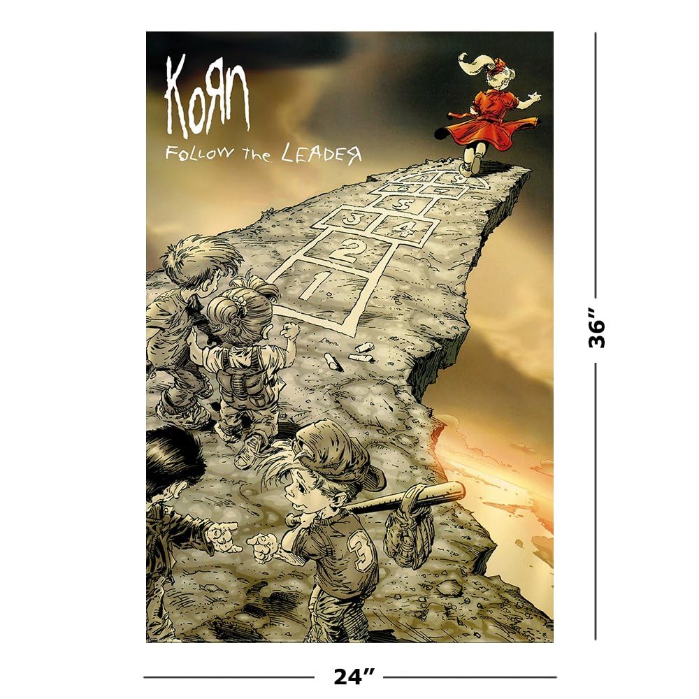 Amazon.com: Korn - Music Poster (Follow The Leader - Album Cover