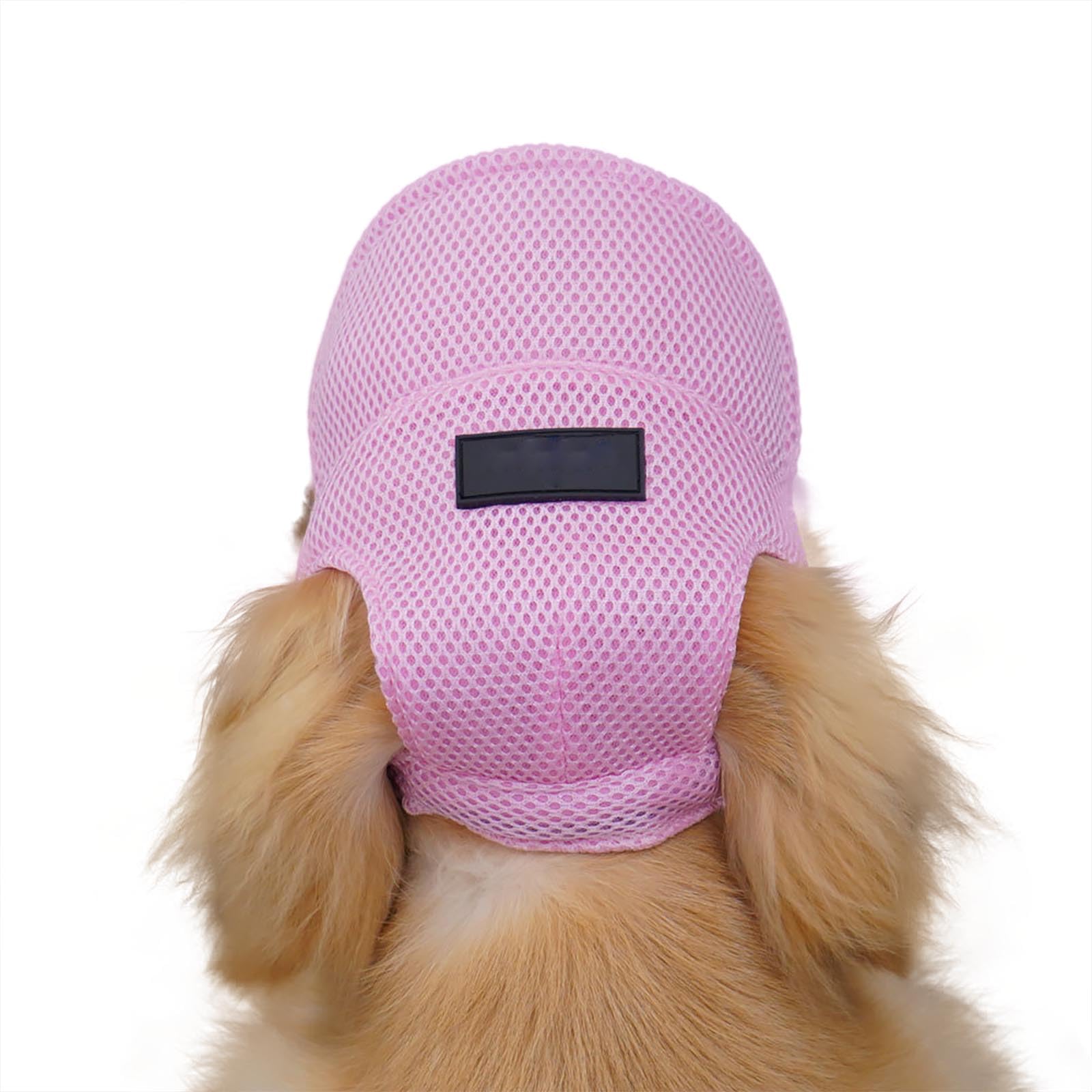 UOSIA Puppy Hats for Small Dogs Pet Dog Sun Visor Hat Adjustable Comfortable Kitten Hats with Ear Holes Extra Small Dog Outdoor Sport Sunbonnet for Spring Summer Hiking Sporting (Pink,S)