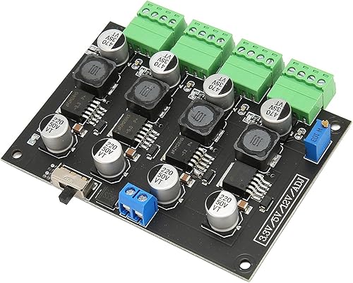 Miniatura 4 de Módulo de fuente de alimentación de salida de voltaje ajustable multi canal LM2596 para el equipo de control industrial, material del PWB