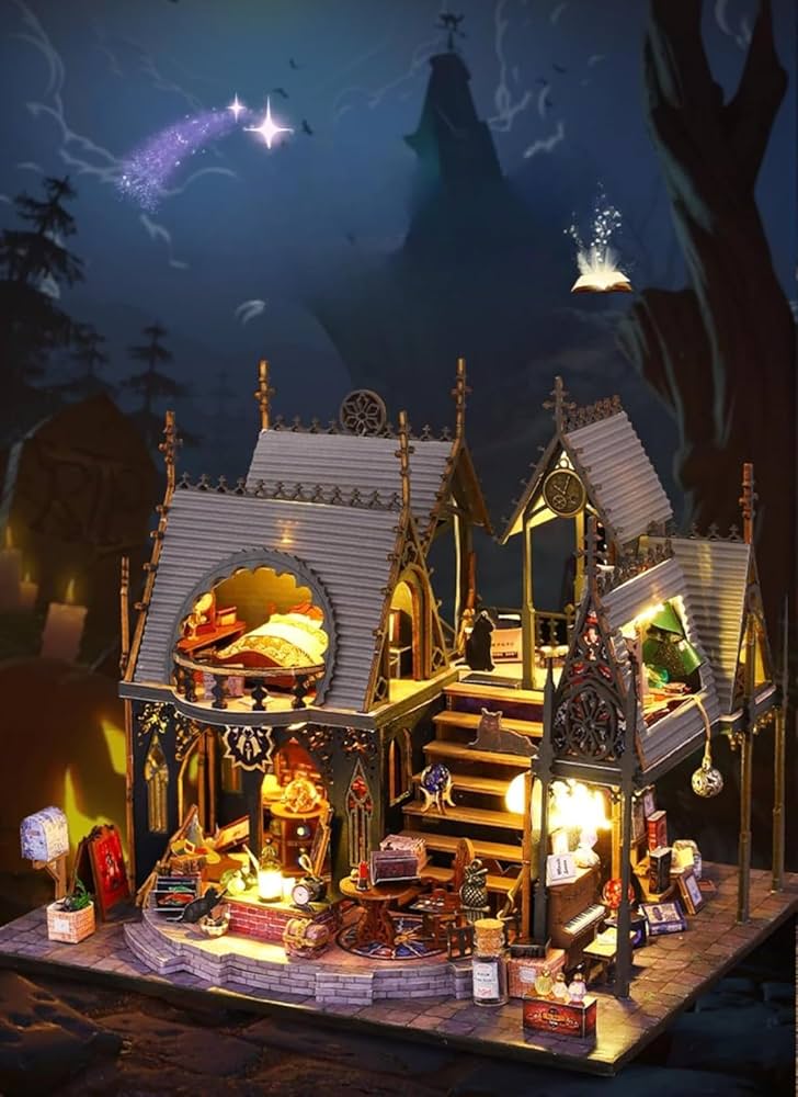 ♡完成品 ミニチュアドールハウス　(オルゴール.電池付き) ♡.完成品ミニチュアドールハウス (電池付き) - メルカリ