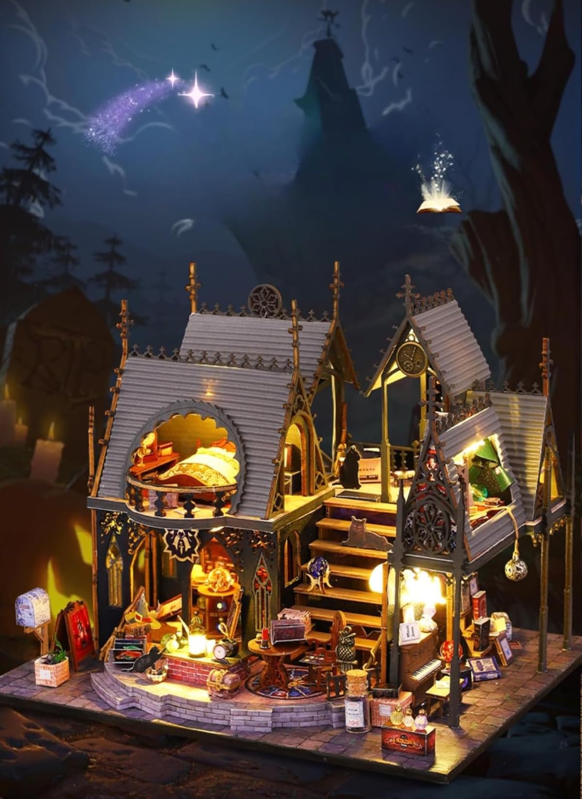 Amazon.co.jp: 【Ptomoto】ミニチュアドールハウスキット 手作り