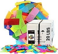 Vista 26 de Ultimate Confetti, Confeti biodegradable marrón – Confeti rectangular de papel de seda aleteado para uso en cañones y lanzadores – Confeti del Día