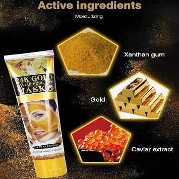 AICHUN BEAUTY Peel-Off Facial Mask (24K GOLD CAVIAR PEEL-OFF MASK)