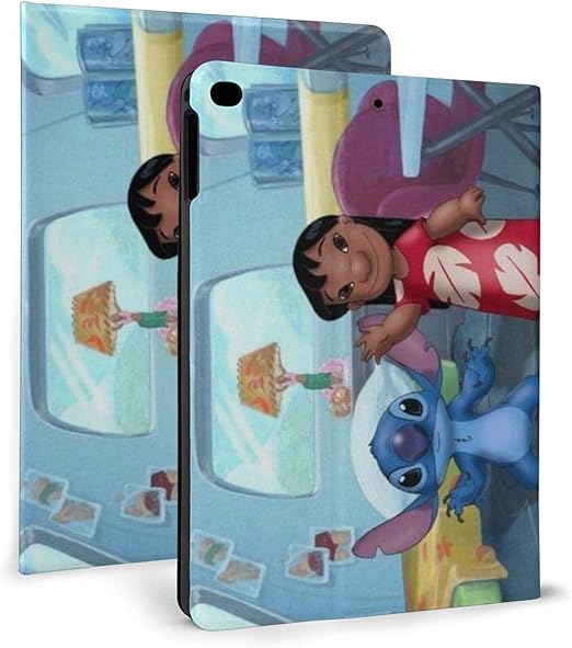 Amazon ディズニー スティッチ Ipad Mini 5 Ipad Mini4 ケース レザー 合皮 カバー 軽量 かわいい スエード柔らかな内側 スタンド機能 オートスリープ スリム 傷つけ防止 三つ折 Ipad Mini4 Ipad Mini5通用カバー 家電 カメラ オンライン通販