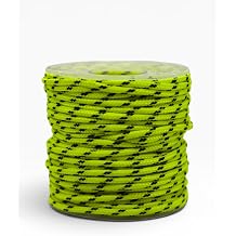 Bileklik, Outdoor ve Hobi Polyester Paracord  pi 2.2 mm No2 20 Metre Sar  Siyah