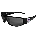 NFL Siskiyou Sports Fan Shop Buffalo Bills Chrome Wrap Sunglasses One Size Black
