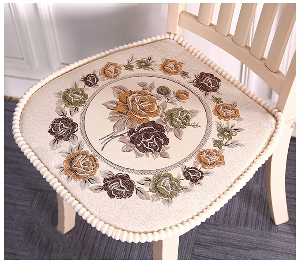 GHJL 4 Pack Chair Cushion with Ties for Dining Chairs Home Chair Pads,Kitchen Seat Cushion and Dining Chair Pad (Color : Color 15, Size : 4442cm)