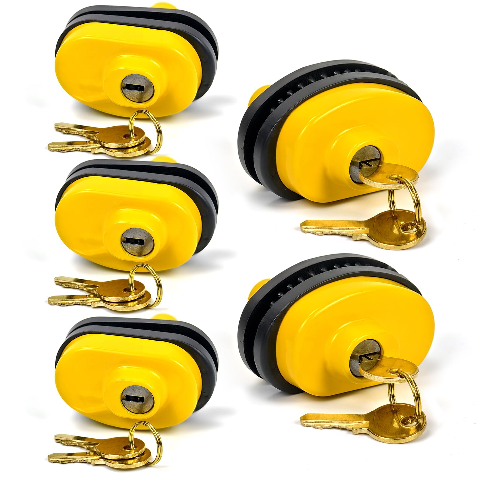 RioRand Keyed Alike Trigger Lock, Adjustable Gun Safety Lock with 2 Brass Keys, Compatible with Most Standard Firearms for Secure Storage