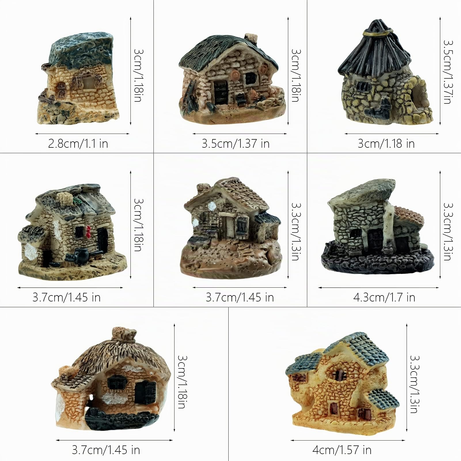 2 Marches En Pierre Miniatures – Résine – Déco Jardin Féerique – Accessoire Micro-paysage – Bonsaï, Maison De Poupée – Bricolage – 2 Pièces