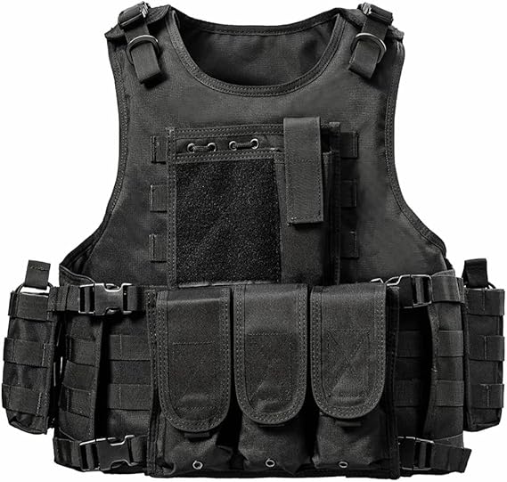 Taktische Schutzweste Slim Fit - Stichsicher Für Security & Beruf | Verstellbare Anzugweste Mit Stahl-Einsätzen