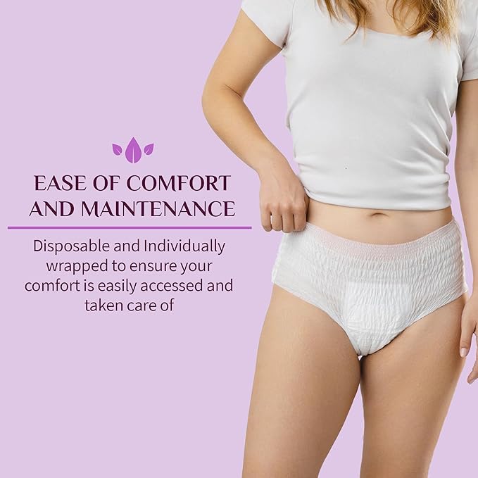 With the feel of regular cotton underwear, Organyc's period underwear fits close to the body to prevent leaks without feeling tight. The soft waist and leg openings adapt to your body's movements, providing a comfortable fit that keeps absorbency in place. Each pair of underwear is individually wrapped, making it easy to carry in your bag and discreetly dispose of after use. Experience the comfort and confidence of Organyc's disposable period underwear for women.