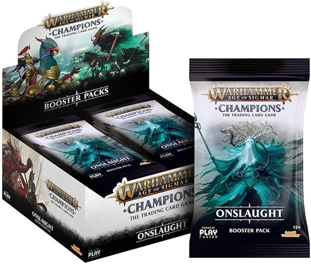PlayFusion Warhammer Age of Sigmar: Champions Wave 2: Onslaught Booster Display (24) englis